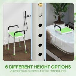 EONLION Green Portable Bath Stool - thumbnail 4
