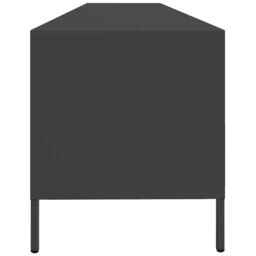 Berkfield Home TV Cabinet Black 202x39x43.5 cm Cold-rolled Steel - thumbnail 6