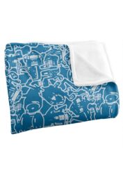 JQ Licensing Fishing Reel Man Pattern Silky Touch Super Soft Throw Blanket 152 X 127 cm in White - thumbnail 3