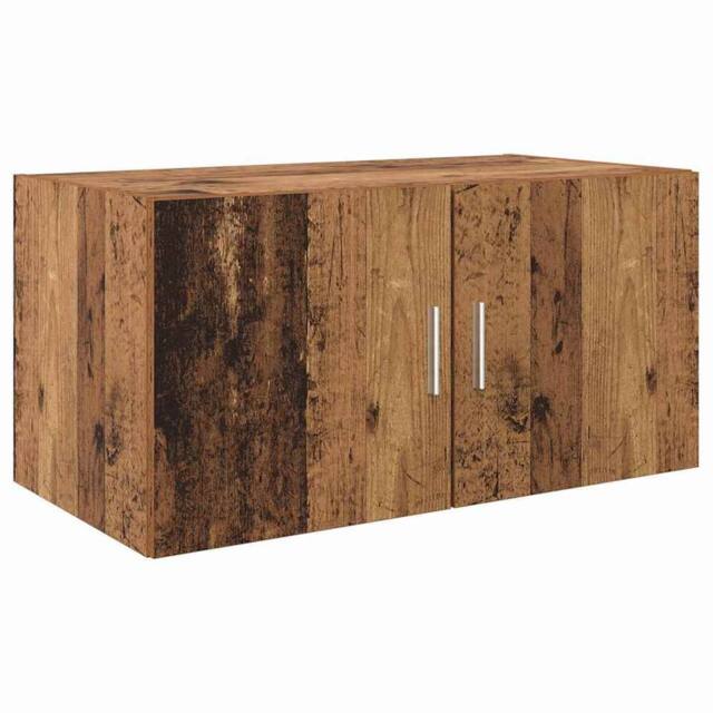 Berkfield Home Wall Cabinet Old wood 80 x 42.5 x 40 cm Engineered wood in Brown - image 1