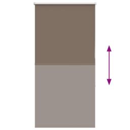 Berkfield Home Roller Blind Blackout Coffee 80x150 cm Fabric Width 75.7 cm Polyester in Brown - thumbnail 5