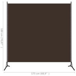 Berkfield Home 1-Panel Room Divider Brown 175x180 cm - thumbnail 5