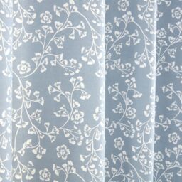 Sundour Sade Eyelet Curtains in Blue - Size: 229 cm width x 137 cm drop - thumbnail 3