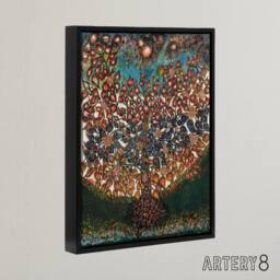 "Artery8 Seraphine Louis Garden of Eden Tree Of Life Framed Canvas Wall Art - Size: W12"" x H16""" - thumbnail 2