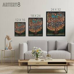 "Artery8 Seraphine Louis Garden of Eden Tree Of Life Framed Canvas Wall Art - Size: W12"" x H16""" - thumbnail 4