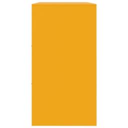 Berkfield Home Sideboard Mustard Yellow 99x39x73 cm Steel - Size: 99 x 39 x 73 cm - thumbnail 8
