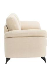 More4Homes Malmo 3 Seater Sofa Modern Scandi Style Fabric Living Room Sofa in Beige - thumbnail 4