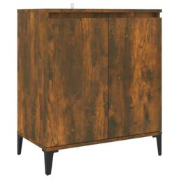 Berkfield Home Sideboard Smoked Oak 60x35x70 cm Engineered Wood in Brown - Size: 60 x 35 x 70 cm - thumbnail 1