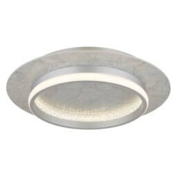 Netlighting Mary Semi Ceiling Light Silver 40cm LED Dimmable 2700-6500K Remote