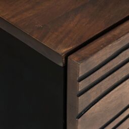 Berkfield Home Bedside Cabinet - 50x33x60 cm made from solid mango & engineered wood in Brown - Size: 50 x 33 x 60 cm - thumbnail 6