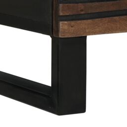 Berkfield Home Bedside Cabinet - 50x33x60 cm made from solid mango & engineered wood in Brown - Size: 50 x 33 x 60 cm - thumbnail 8