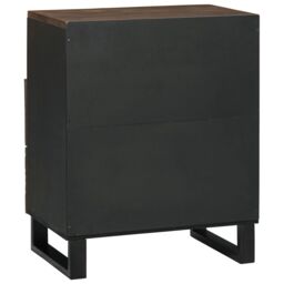 Berkfield Home Bedside Cabinet - 50x33x60 cm made from solid mango & engineered wood in Brown - Size: 50 x 33 x 60 cm - thumbnail 5