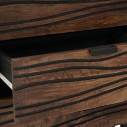 Berkfield Home Bedside Cabinet - 50x33x60 cm made from solid mango & engineered wood in Brown - Size: 50 x 33 x 60 cm - thumbnail 7