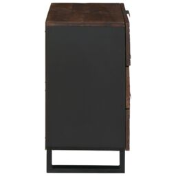 Berkfield Home Bedside Cabinet - 50x33x60 cm made from solid mango & engineered wood in Brown - Size: 50 x 33 x 60 cm - thumbnail 4