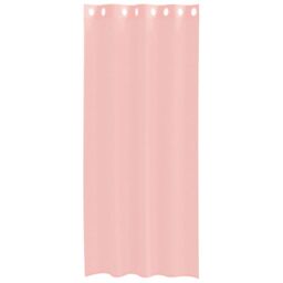 Berkfield Home Voile Curtains with Grommets 2 pcs Pink 140x225 cm - thumbnail 4