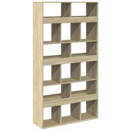 Berkfield Home Room Divider Sonoma Oak 100x33x187.5 cm Engineered Wood in Light Tan