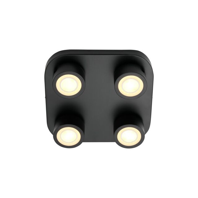 Nordlux Modern Indoor Ceiling Light Black Metal Intergrated LED 3-Level Dimming - Mains Powered, IP20 - image 1