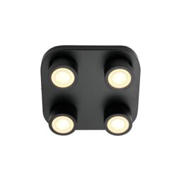 Nordlux Modern Indoor Ceiling Light Black Metal Intergrated LED 3-Level Dimming - Mains Powered, IP20 - thumbnail 1