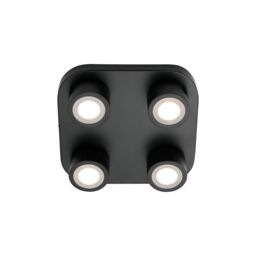 Nordlux Modern Indoor Ceiling Light Black Metal Intergrated LED 3-Level Dimming - Mains Powered, IP20 - thumbnail 4