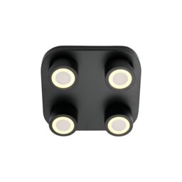 Nordlux Modern Indoor Ceiling Light Black Metal Intergrated LED 3-Level Dimming - Mains Powered, IP20 - thumbnail 5