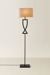 ValueLights Katniss Black Metal Industrial Tall Floor Lamp - thumbnail 3