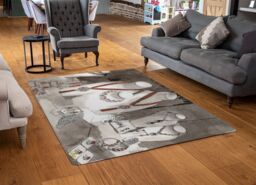 Benjamin Tate Design Field Day Jewellery Rug in Natural - Size: Large - thumbnail 2