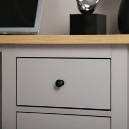 Home Garden Direct Wiltshire Storage Desk - Grey - thumbnail 5