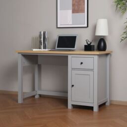 Home Garden Direct Wiltshire Storage Desk - Grey - thumbnail 2