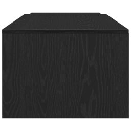 Berkfield Home Black Oak Coffee Table, 150x50x35 cm, Made of Engineered Wood - Size: 150 x 50 x 35 cm - thumbnail 7