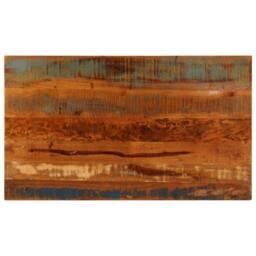 Berkfield Home Coffee Table with Shelf 100x60x35 cm Solid Reclaimed Wood in Brown - Size: 100 x 60 x 35 cm - thumbnail 4