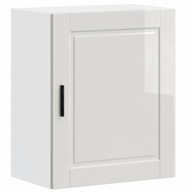 Berkfield Home Kitchen Wall Cabinet Porto High Gloss White Engineered Wood - image 1