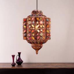 FLAVORA Not Add LED Bulb-Bronze Ceiling Shade Large Pendant Light in Bronze - thumbnail 3
