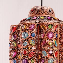 FLAVORA Not Add LED Bulb-Bronze Ceiling Shade Large Pendant Light in Bronze - thumbnail 4