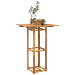 Berkfield Home Bistro Table 75x75x110 cm Solid Wood Acacia in Brown - Size: 75 x 75 x 110 cm - thumbnail 3