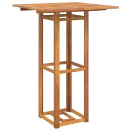 Berkfield Home Bistro Table 75x75x110 cm Solid Wood Acacia in Brown - Size: 75 x 75 x 110 cm - thumbnail 2