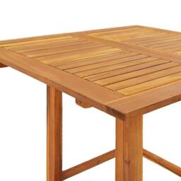 Berkfield Home Bistro Table 75x75x110 cm Solid Wood Acacia in Brown - Size: 75 x 75 x 110 cm - thumbnail 6