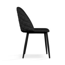 More4Homes Juno Light grey Ceramic Dining Table & 8 Raye Velvet Chairs in Black - thumbnail 6