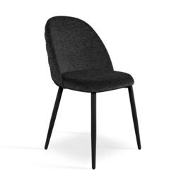 More4Homes Juno Light grey Ceramic Dining Table & 8 Raye Velvet Chairs in Black - thumbnail 5
