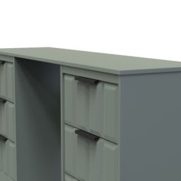 Ready Assembled 2 U Seattle 6 Drawer Kneehole Desk (Ready Assembled) in Pale Green - thumbnail 4