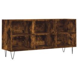 Berkfield Home TV Cabinet Smoked Oak 103.5x30x50 cm Engineered Wood in Brown