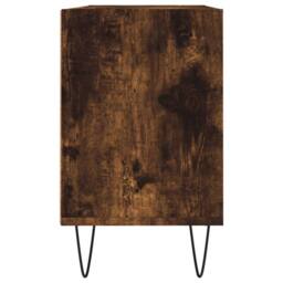 Berkfield Home TV Cabinet Smoked Oak 103.5x30x50 cm Engineered Wood in Brown - thumbnail 5