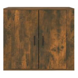 Berkfield Home Sideboard Smoked Oak 80x33x70 cm Engineered Wood in Brown - Size: 80 x 33 x 70 cm - thumbnail 1