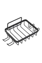 H&O Direct 4Pcs No Drill Shower Caddy Set Bathroom Storage Shelves in Black - thumbnail 3