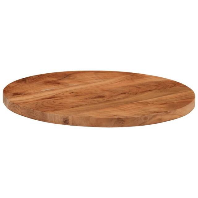 Berkfield Home Table Top √ò60x3.8 cm Round Solid Wood Acacia in Brown - Size: 60x3.8 cm - image 1