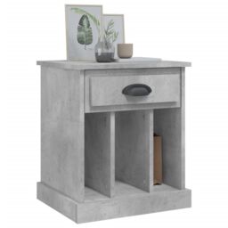 Berkfield Home Bedside Cabinets 2 pcs Concrete Grey 43x36x50 cm - Size: 43 x 36 x 50 cm - thumbnail 4