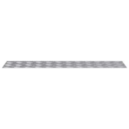 Berkfield Home Aluminium Checker Plates 2 pcs Anti-Slip 90x20 cm in Silver - Size: Medium - thumbnail 4