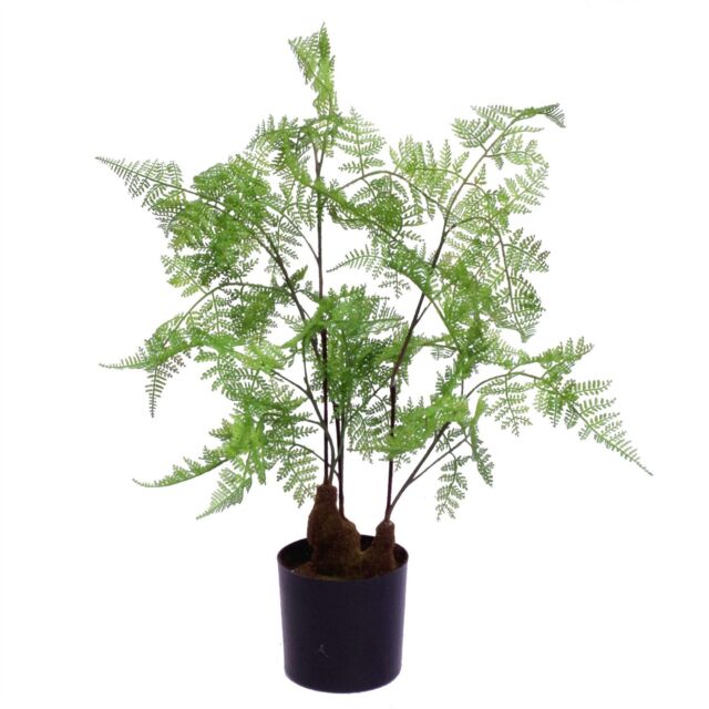 Leaf Artificial 60cm Natural Moss Base Fern Foliage Plant in Green - image 1