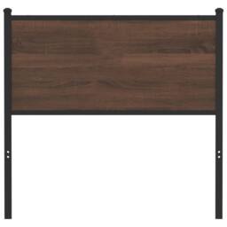 Berkfield Home Headboard Brown Oak 90 cm Engineered Wood & Steel