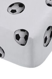 Catherine Lansfield 'Football' Fitted Sheet in White - Size: Double Fitted - thumbnail 2