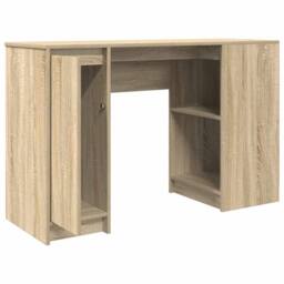 Berkfield Home Desk Sonoma Oak 120x42x76 cm Engineered Wood in Light Brown - Size: 120 x 42 x 76 cm - thumbnail 5